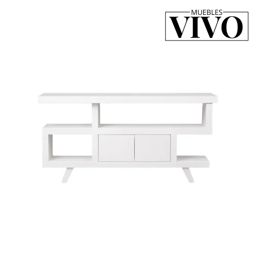 Mueble de  TV minimalista en color blanco